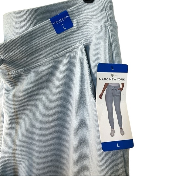 Marc New York baby blue sweatpants size L NWT D-11 - Picture 6 of 7